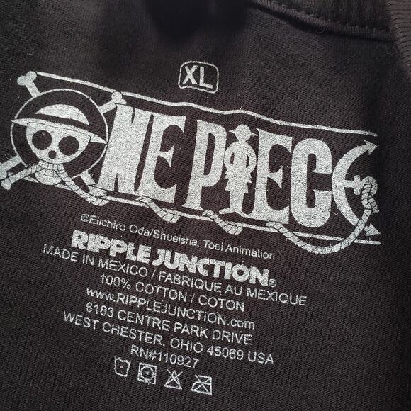 NWT One Piece Luffy Size XL Mens Black 100% Cotton Ripple Junction T-Shirt - Picture 3 of 5